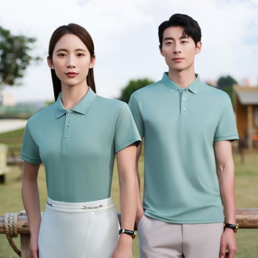 Lapel Group Short-sleeved Polo Shirt Casual