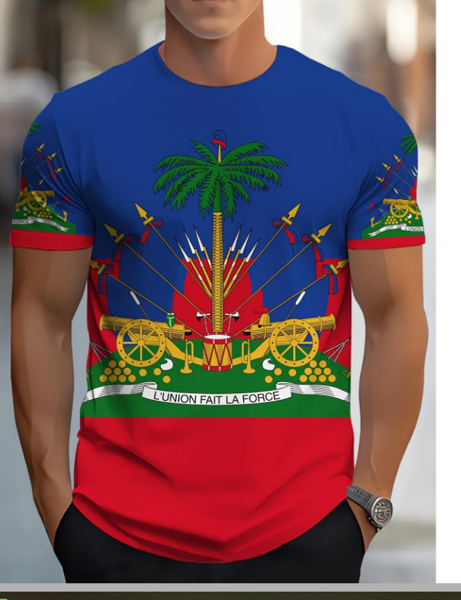 Men's Top Short-Sleeve T-Shirt Casual High-End Style