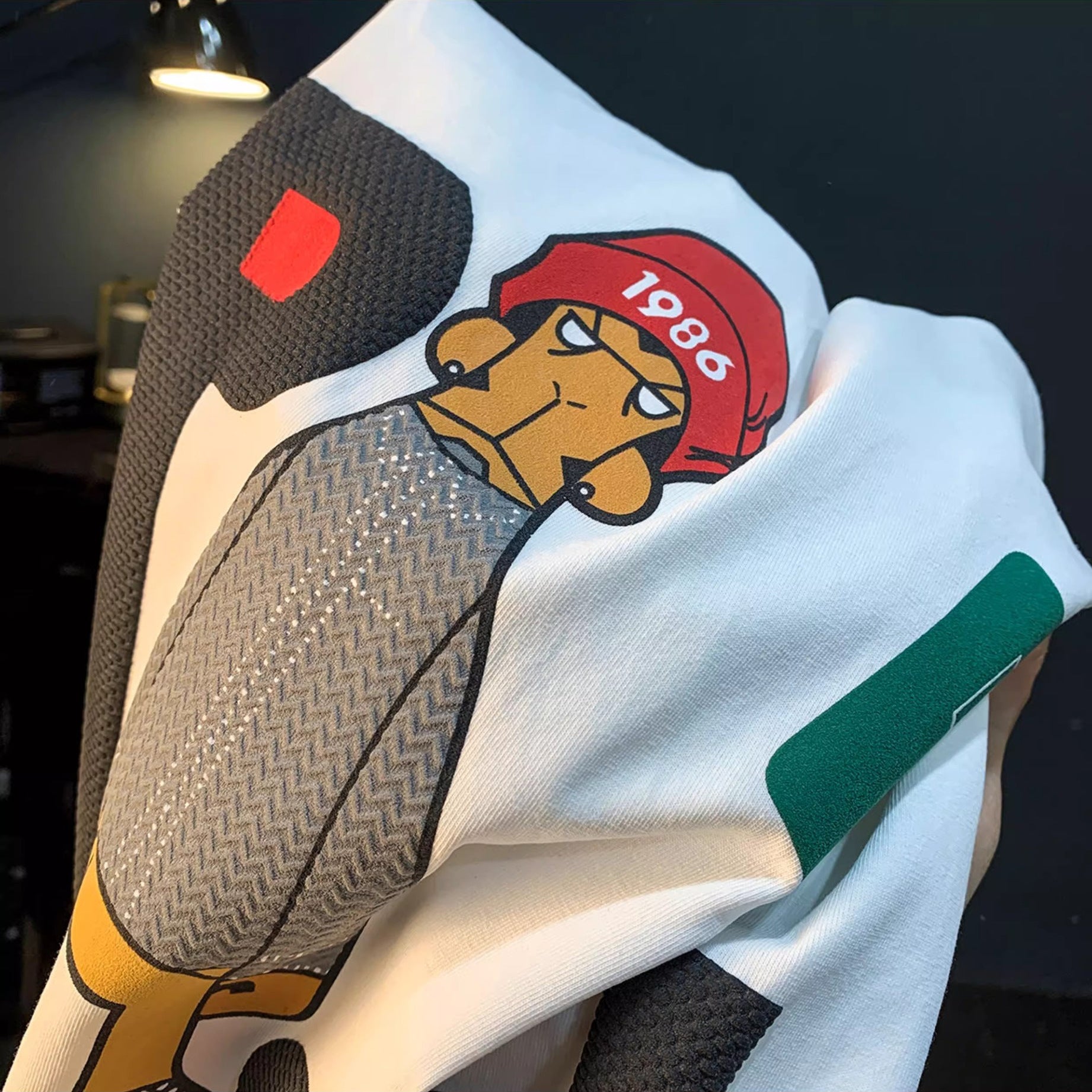 Cotton Printed All-Match Crew-Neck Short-Sleeve T-Shirt