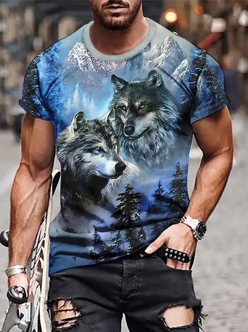 Men's Top Short-Sleeve T-Shirt Casual High-End Style