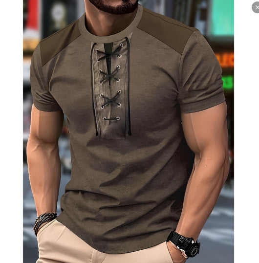 Men's Top Short-Sleeve T-Shirt Casual High-End Style