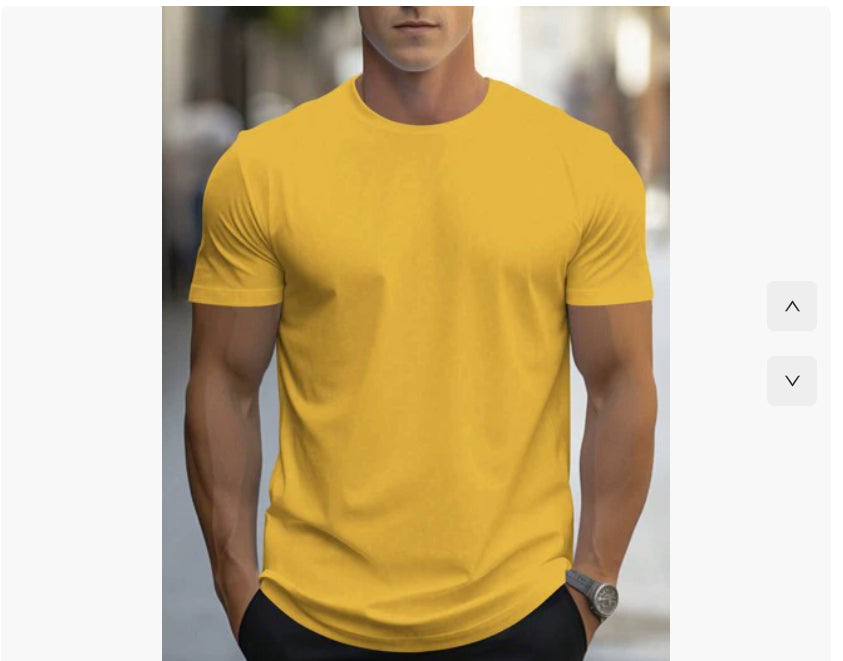 Men's Cotton Casual Short Sleeve