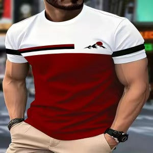 Men's Top Short-Sleeve T-Shirt Casual High-End Style