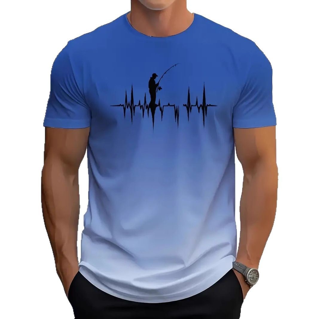 Men's Top Short-Sleeve T-Shirt Casual High-End Style