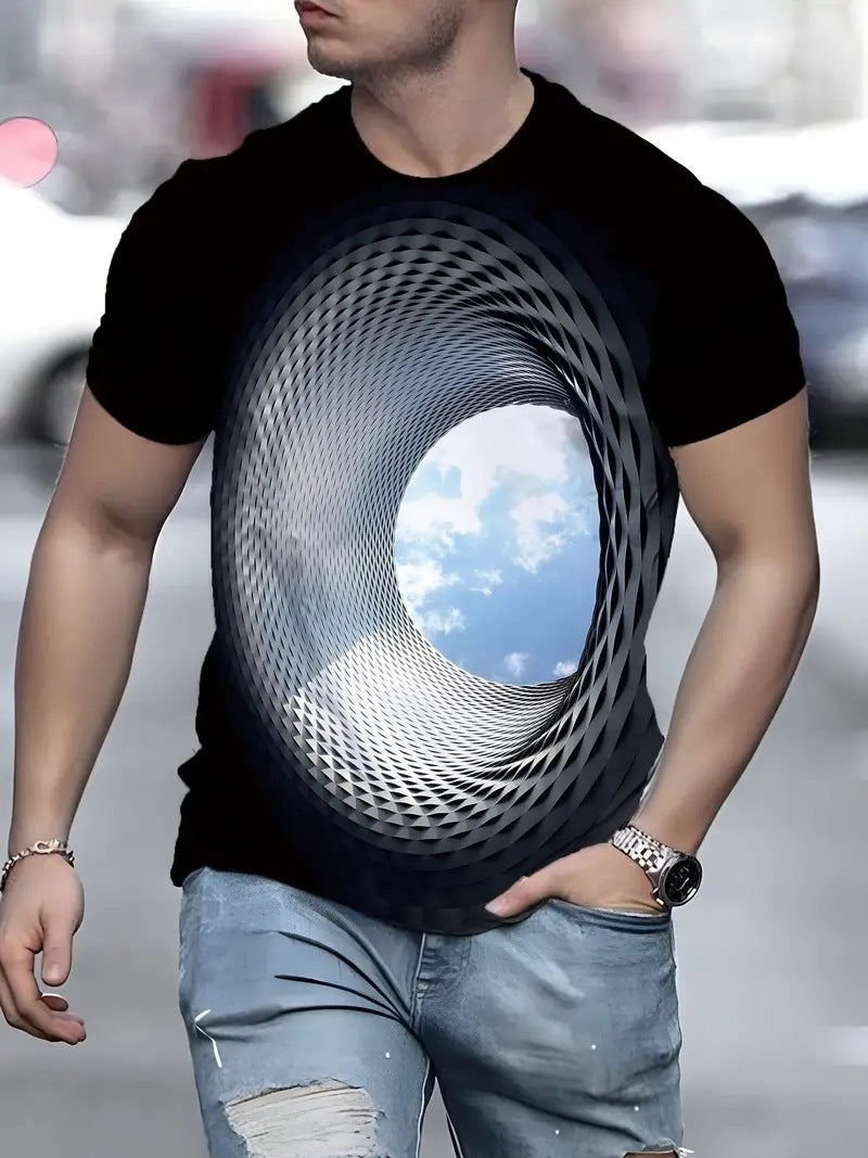 Men's Top Short-Sleeve T-Shirt Casual High-End Style