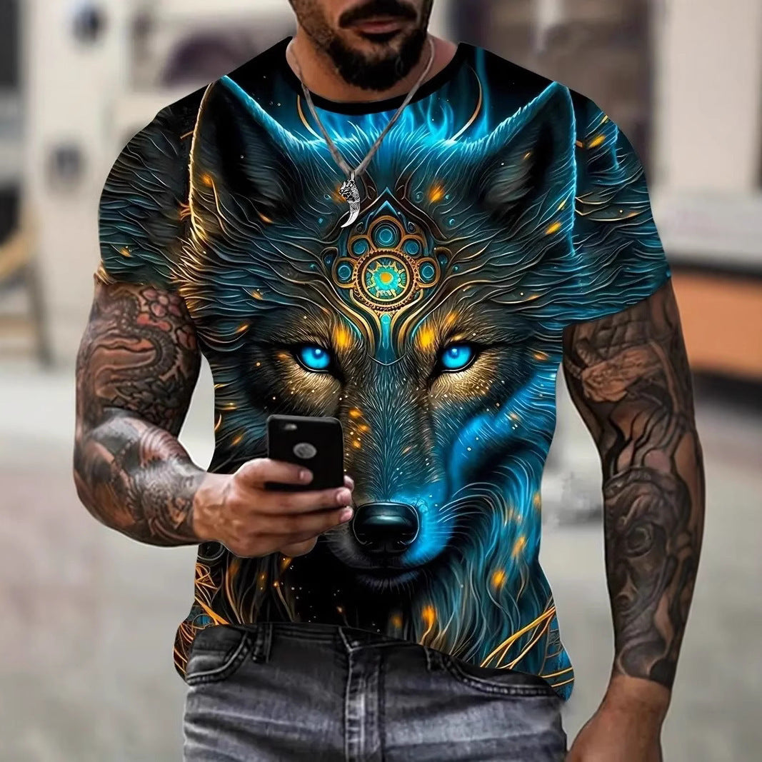 Men's Top Short-Sleeve T-Shirt Casual High-End Style